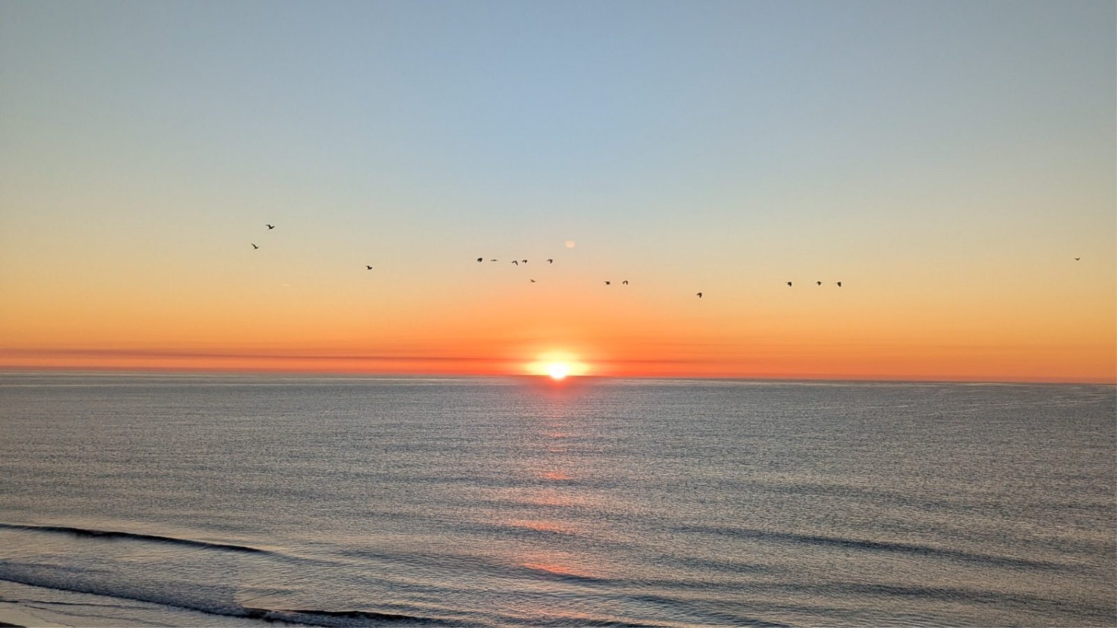 Sunrise over the Atlantic Ocean from 728 Sands Beach Club, Myrtle Beach SC